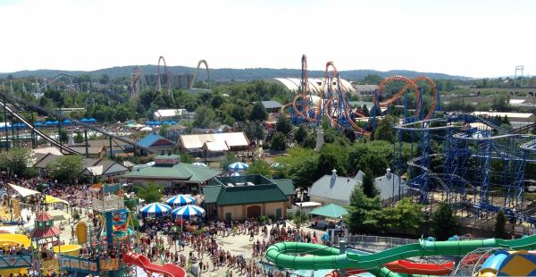 Hersheypark view from Ferris Wheel 2013 08 10 cropped